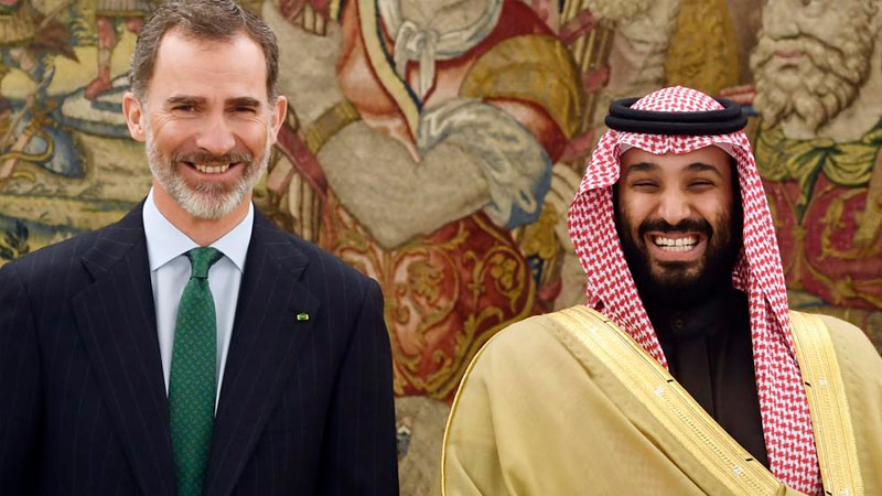 Felipe VI y el príncipe saudí: los negocios primero, la paz y los derechos de la mujer después