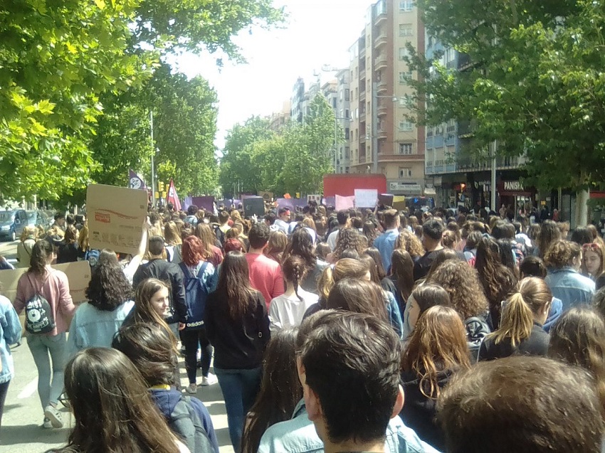 Masiva huelga estudiantil en todo el Estado español y un debate necesario