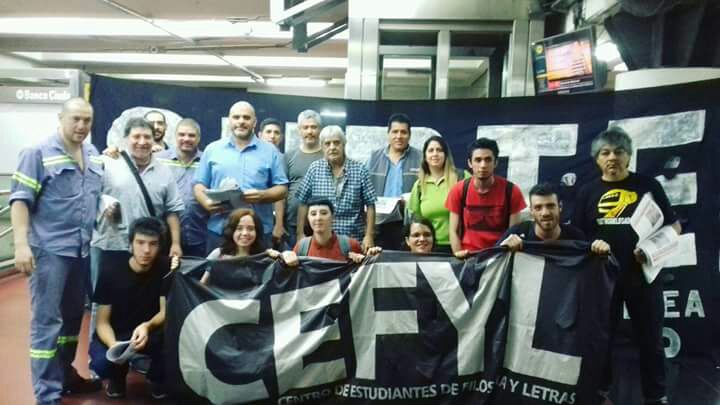 UBA: Seamos parte de la gran campaña de apoyo a los trabajadores del subte