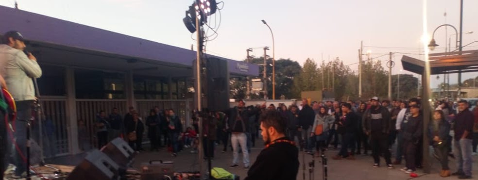 Festival de trabajadores de Mondelez Victoria por la reincorporación de Gastón Ceballos