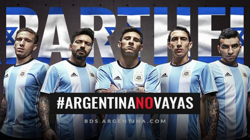 #ArgentinaNoVayas: fuerte repudio al partido entre Israel y Argentina