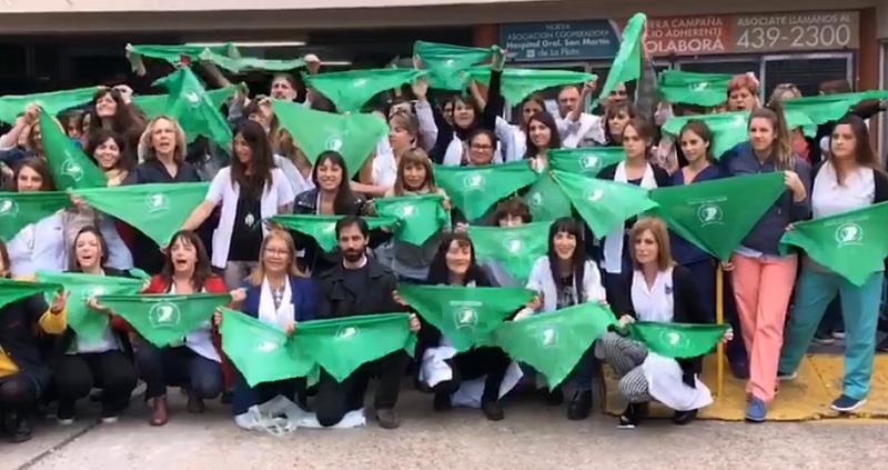 La Plata: Trabajadoras y trabajadores de la Salud por el aborto legal