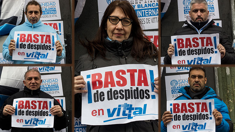 Trabajadores de Vittal acampan en las puertas de la empresa contra los despidos