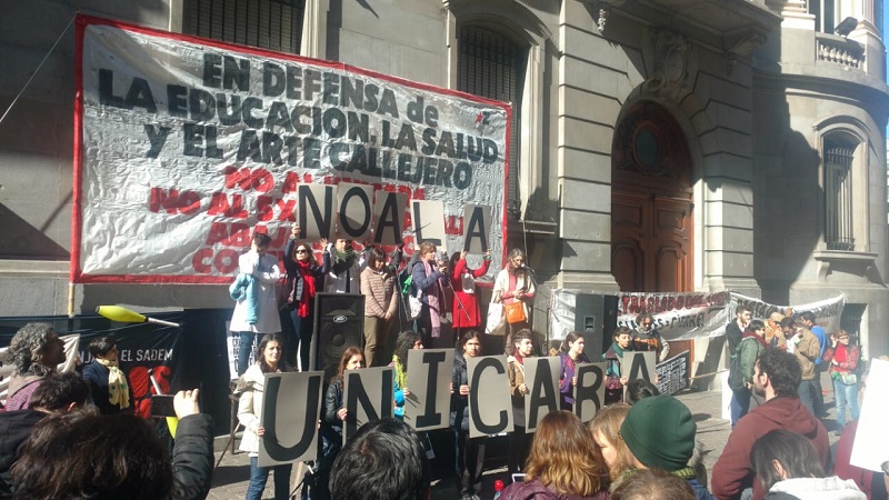 Legislatura porteña: estudiantes y docentes rechazaron la política educativa de Larreta 