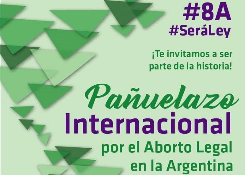 Uruguay se suma al pañuelazo internacional este 8A por el aborto legal