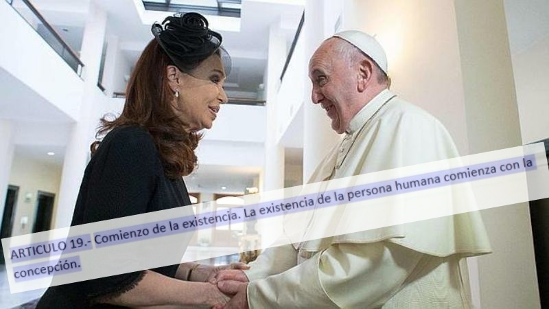 Cuando CFK impulsó una reforma antiaborto del Código Civil a pedido del Vaticano