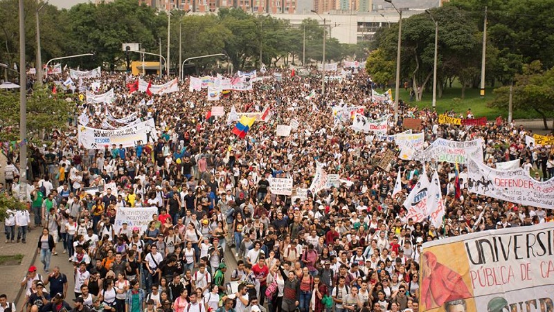 La lucha de los estudiantes colombianos por una educación de calidad