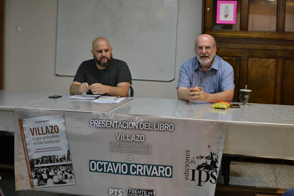 Octavio Crivaro presentó su libro "Villazo" en Villa Constitución 