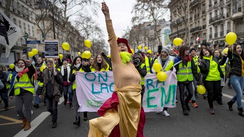 Las mujeres en la primera línea de la rebelión de los chalecos amarillos