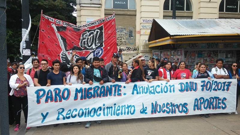 Migrantazo en La Plata