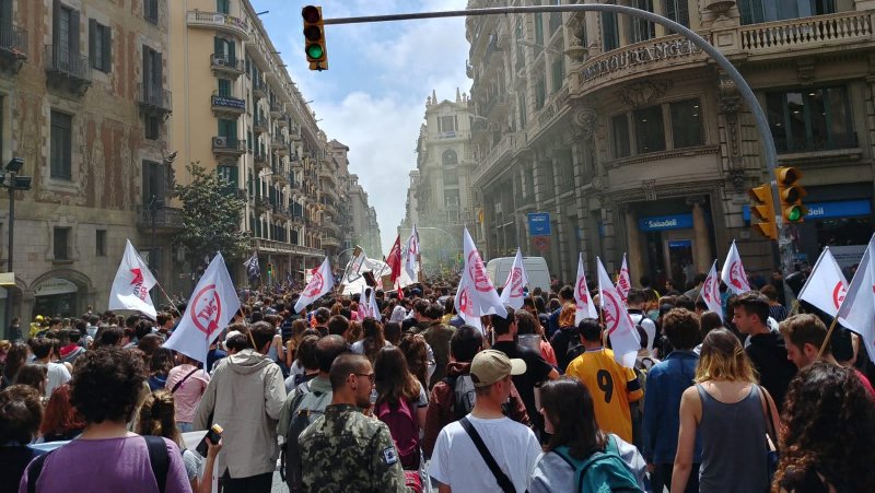 Huelga de las universidades catalanas contra las tasas más caras del Estado