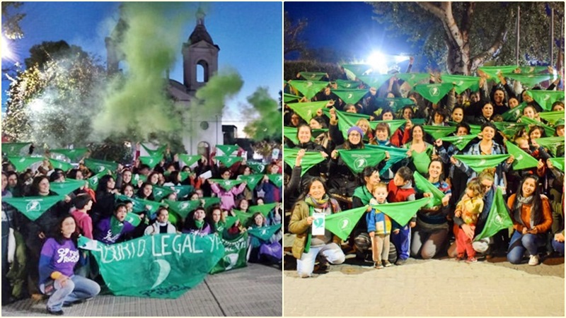 #AbortoLegalYa: Traslasierra también tembló con la marea verde