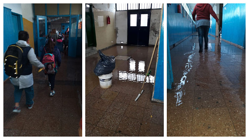 Escuelas y hospitales de San Fernando bajo el agua