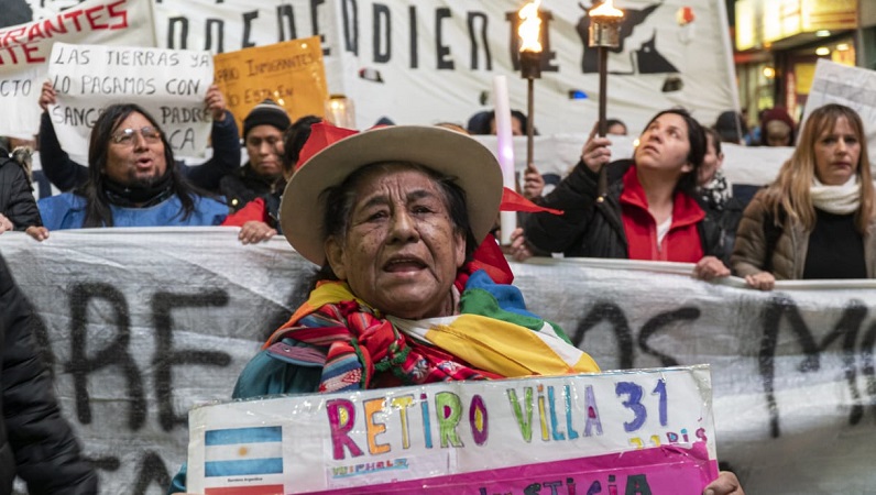 Marcha de vecinos de Villa 31: Macri y Larreta quieren vender sus viviendas