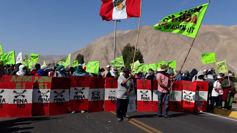 Perú: miles se movilizaron en el sur contra proyecto megaminero Tía María