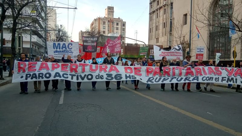 La izquierda y el sindicalismo combativo marcharon contra el ajuste en Córdoba