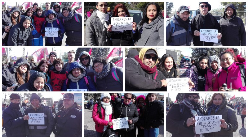 Trabajadores de Neuquén y Río Negro repudian la represión en Chubut