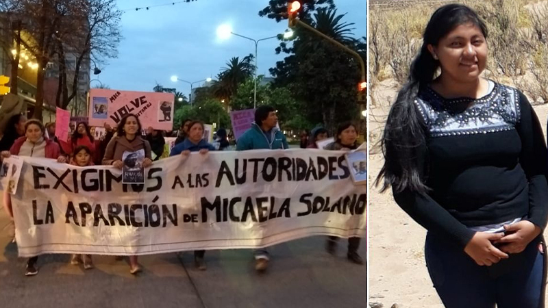 Micaela Solano: marcharon en Jujuy exigiendo al Estado su aparición inmediata