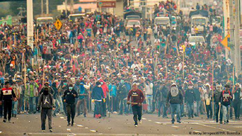 La lucha del pueblo ecuatoriano mostró el cinismo sin par de Maduro y la hipocresía de la oposición