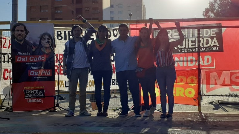 El FIT Unidad hizo su primer acto en Comodoro Rivadavia