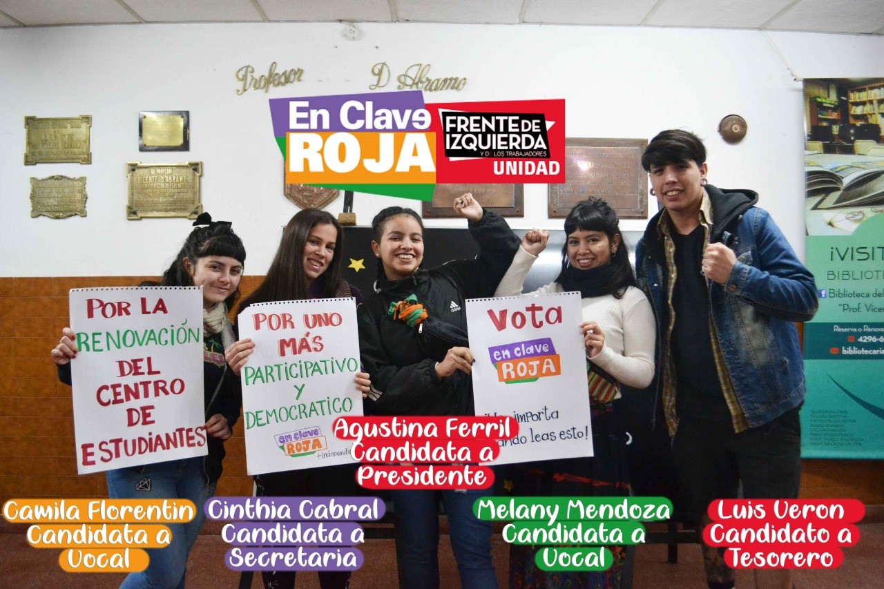 Triunfo: En Clave Roja ganó las elecciones de centro de estudiantes en el ISFD N°35 de Echeverría