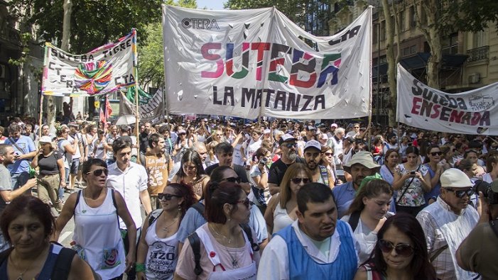 Suteba Matanza: la Azul y Blanca rompe con la Multicolor y se va con Baradel 