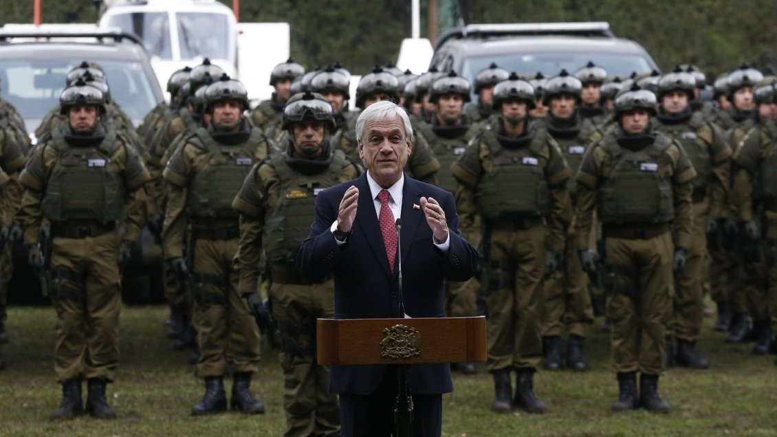 Piñera refuerza la represión: 2.500 carabineros saldrán a la calle el próximo lunes