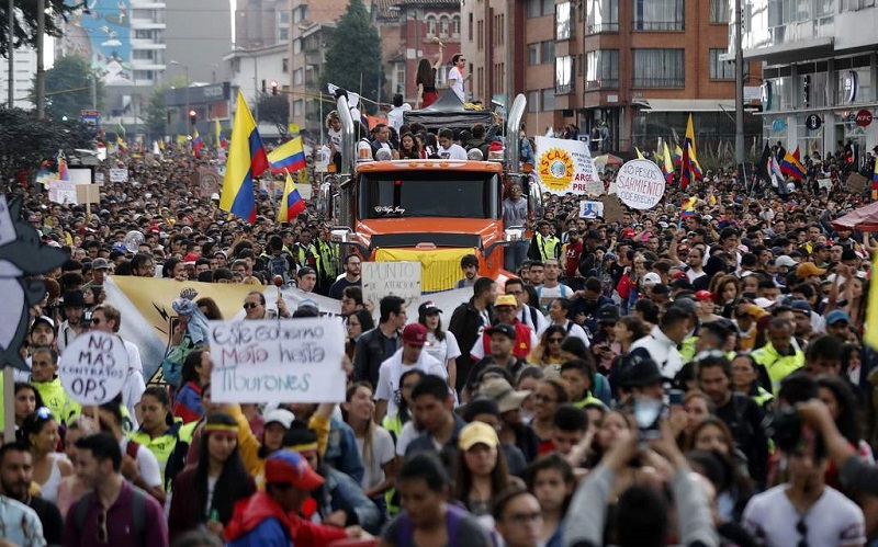 Nuevas protestas en Colombia contra la política de Duque