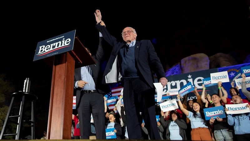 Sanders arrasa en Nevada y se impone como favorito en la interna demócrata