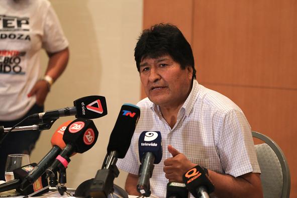 Evo Morales comenzó su campaña electoral en Mendoza 