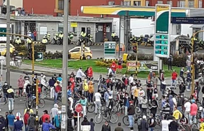 Protestas de trabajadores en Colombia a una semana en cuarentena por COVID-19