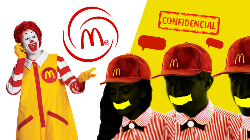 McDonald's censura a sus trabajadores bajo amenaza de sanciones o despido