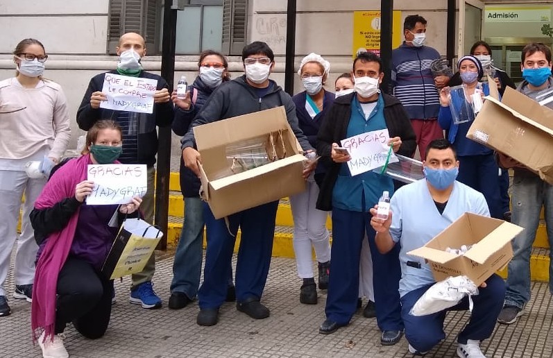 [Video] Madygraf y Hospital Rivadavia: a falta de insumos, solidaridad obrera