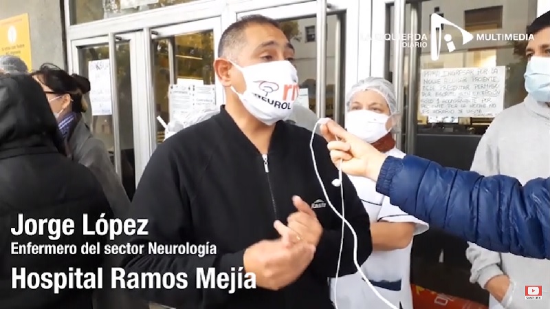 [VIDEO] Trabajadores del Ramos Mejía: “Entré sano al hospital y me quiero ir sano”