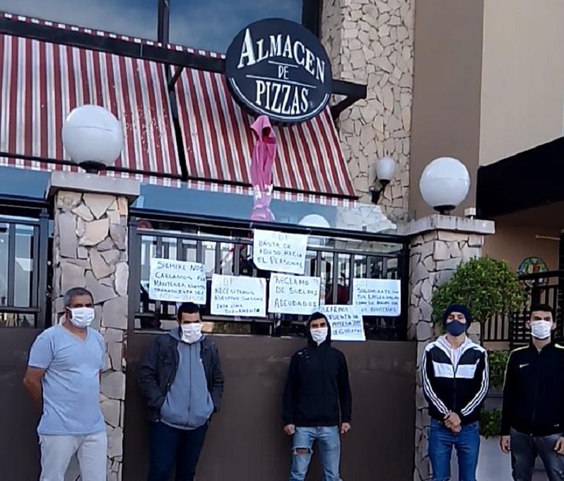 Tortuguitas: trabajadores de Almacén de Pizzas reclaman sueldos adeudados