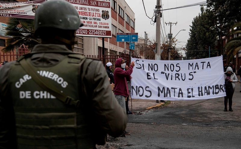 Frente al pacto nacional de Piñera, una salida de fondo a la desocupación y el hambre