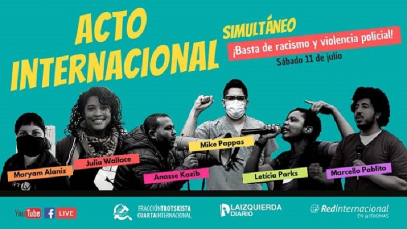 Gran acto internacionalista: un grito de miles contra el racismo y la violencia policial