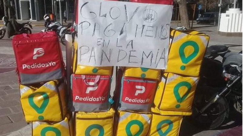 Repartidores de Glovo lograron el restablecimiento de bonos