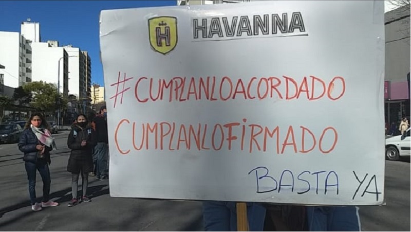 [Video] Havanna incumple la paritaria: trabajadores paran y se movilizan 