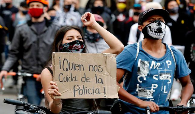 La rebelión contra la maldita Policía en Colombia