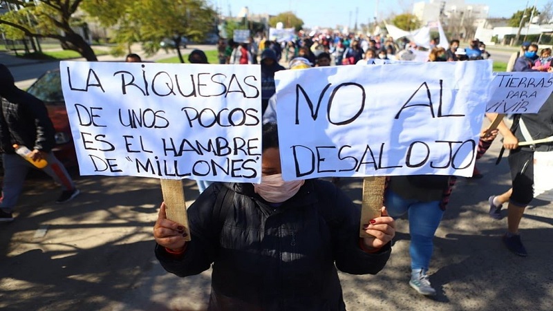 Toma de tierras de Guernica: movilizarán a la municipalidad contra el desalojo 