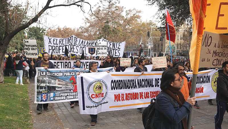 Chile: siguen las manifestaciones en el marco del Paro Nacional Docente