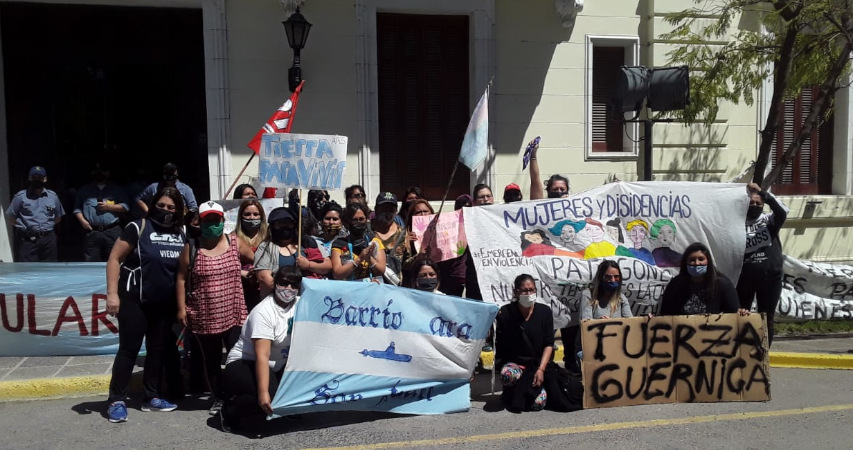 Movilización de repudio a la represión de Guernica en Viedma