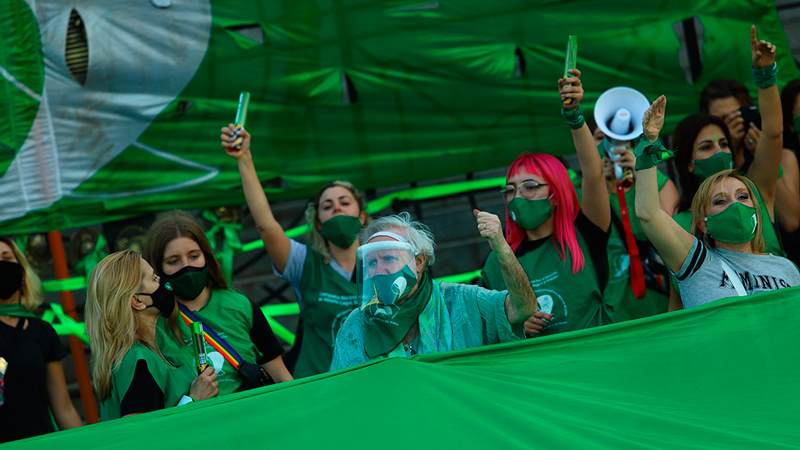 [FOTOGALERÍA] Pañuelazo en el Congreso, para que sea ley