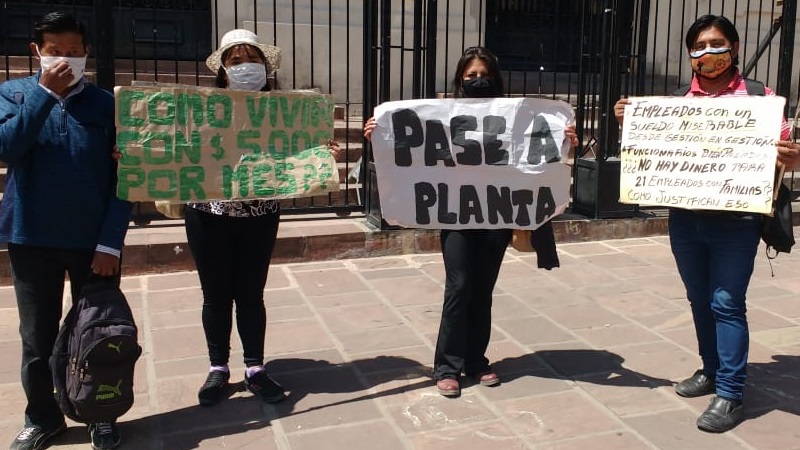 Precarizados de Jujuy: "Cinco mil pesos no alcanzan para vivir"