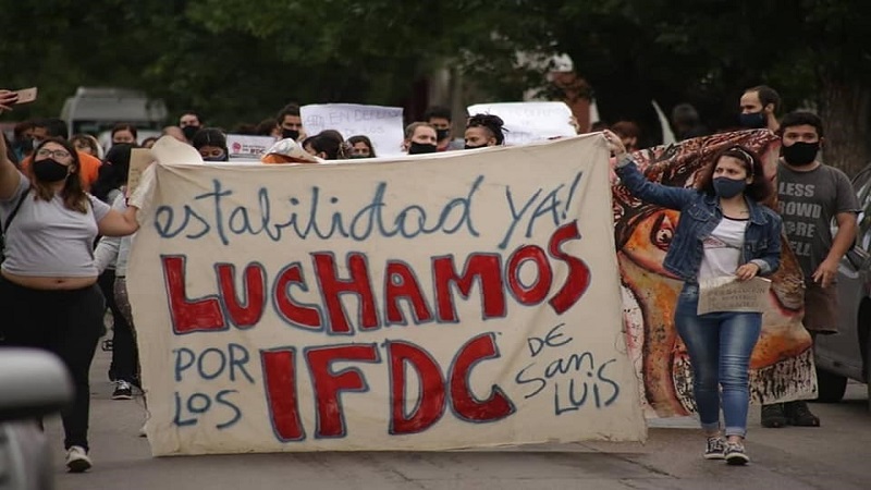 San Luis: Asamblea y movilización en el IFDC de Villa Mercedes