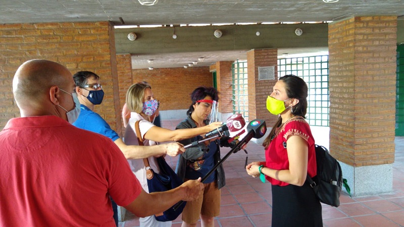 Votó Guadalupe Fantín, candidata a intendenta de Río Cuarto por el Frente de Izquierda