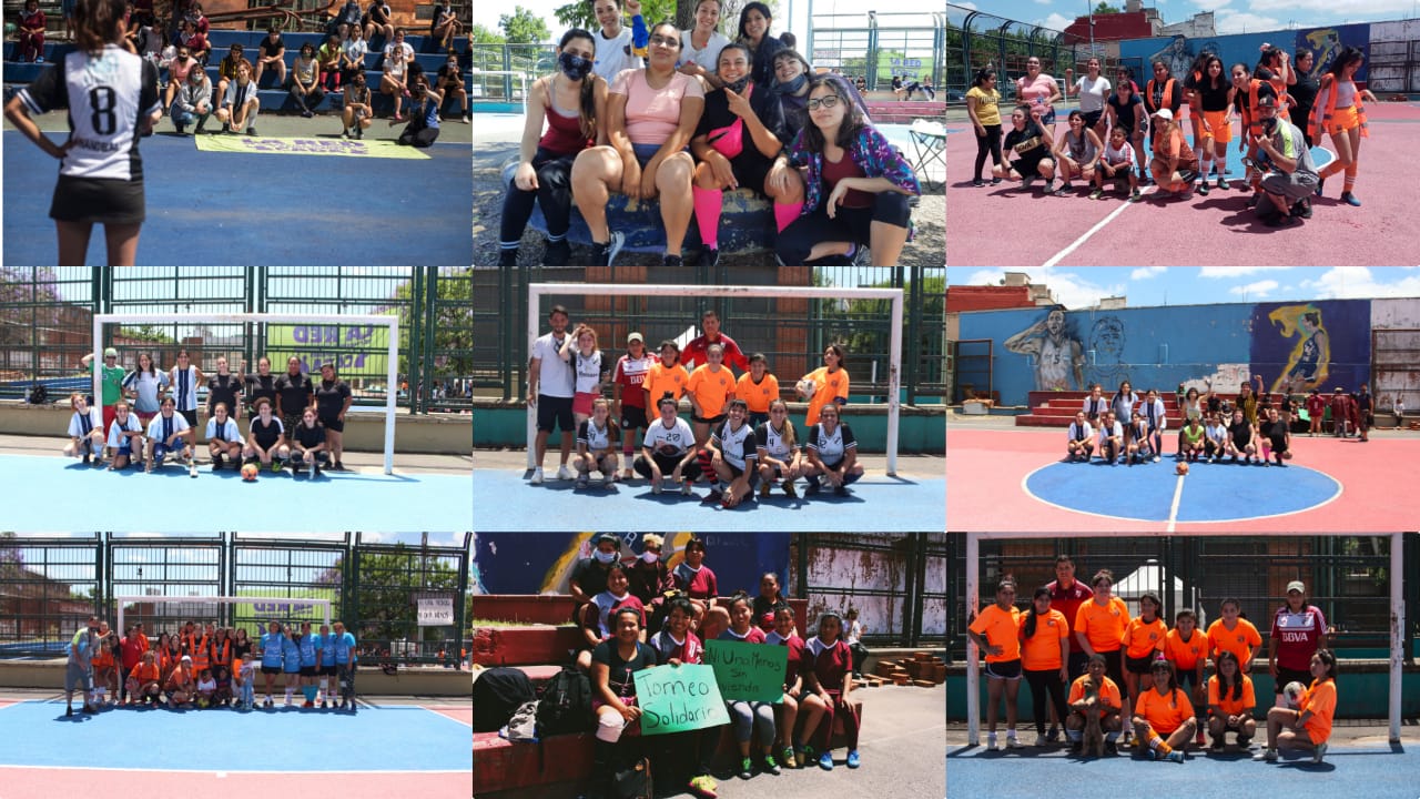 Jóvenes del Bajo Flores realizaron un torneo de fútbol femenino en solidaridad con Guernica