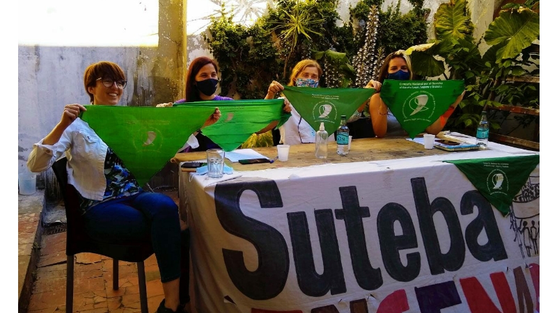 Suteba Ensenada debate y se organiza por el aborto legal 2020