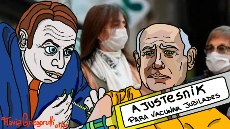 Editorial gráfico: "Ajustesnik V, la receta del FMI para mayores de 60"